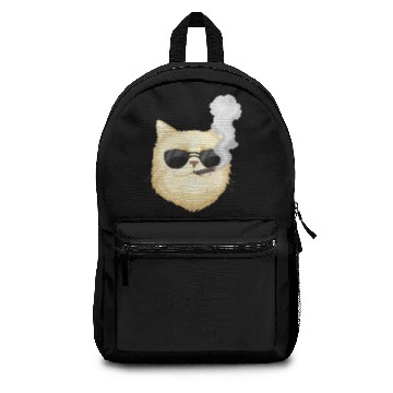 Discover Funny Cat Smoking Sigar Backpacks