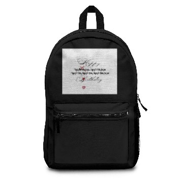 Discover creative word art happy birthday Backpacks