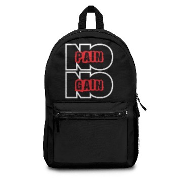 Discover no pain no gain Backpacks