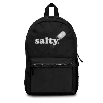 Discover Salty Ironic Sarcastic Cool Funny Gamer Chef Gamer Backpacks