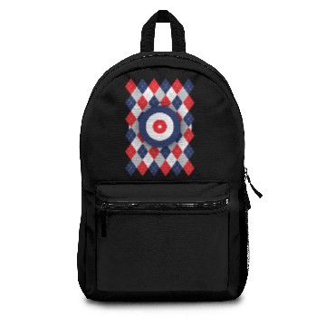 Discover Argyle curling pattern Backpacks
