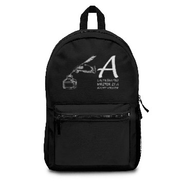 Discover writer bookworm Design for a author Backpacks