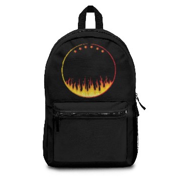 Discover circle on fire Backpacks