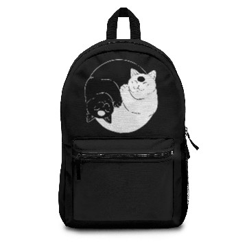 Discover Cat Ying Yang Backpacks