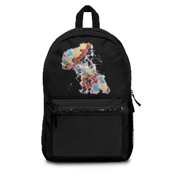 Discover Color Bear Cubs Abstract Illustration Backpacks