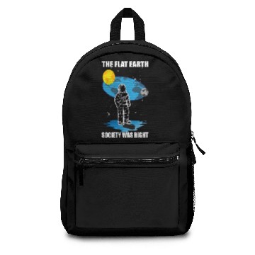 Discover flat earth society right the flat earth had Backpacks