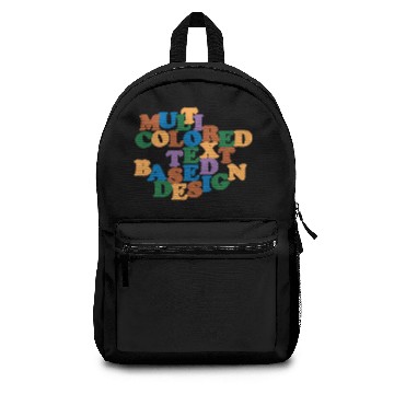 Discover Multi Colored and Text Based Design Backpacks