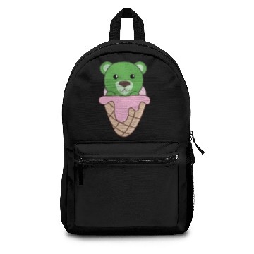 Discover Green Bear In Ice Waffle Funny Animals In Essen Backpacks
