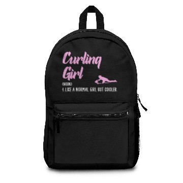 Discover curling girl Backpacks