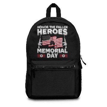 Discover Honor The Fallen Heroes American Flag Memorial Day Backpacks