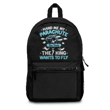 Discover Parachutist Parachuting Skydiver Skydiving Gift Backpacks