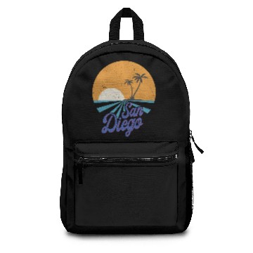 Discover San Diego Sunrise Vintage Backpacks