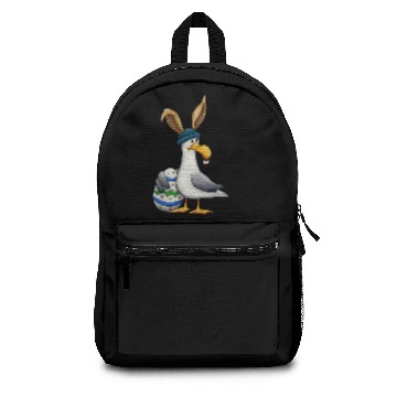 Discover Funny Easterbunny disguised Seagull Easter-Egg Backpacks