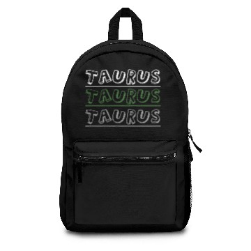 Discover Taurus Zodiac sign Text Backpacks