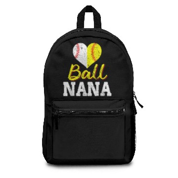 Discover Baseball Softball Ball Heart Nana Mothers Day s Backpacks