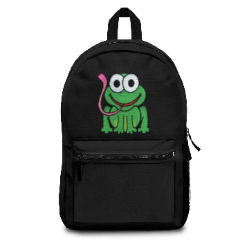 Discover Man I love frogs Backpacks
