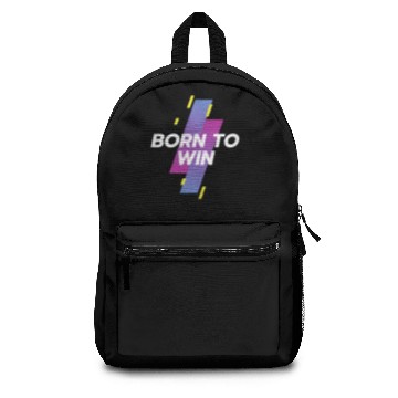 Discover born to win white Backpacks