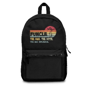 Discover Funcle Uncle Funny Saying Design Backpacks
