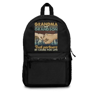 Discover Grandma and Grandson Best Partners In Crime Backpacks