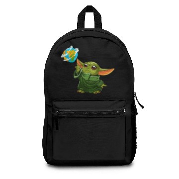 Discover Grogu "mandalorian" in green Backpacks