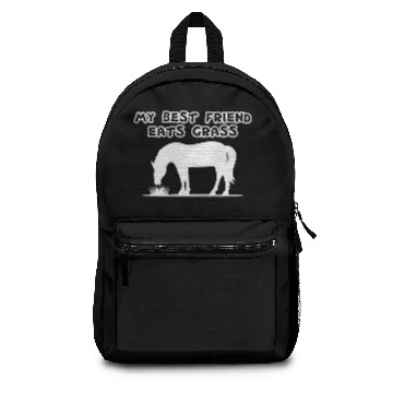 Discover best friend eats grass friend eats grass horses Backpacks
