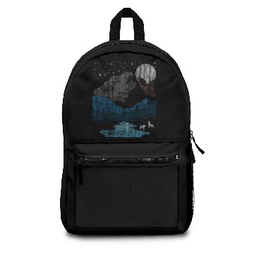Discover Mountain Wolf eagle bird motif Backpacks