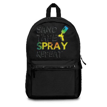 Discover Sand Tape Spray Repeat Auto Body Painter Car Paint Backpacks