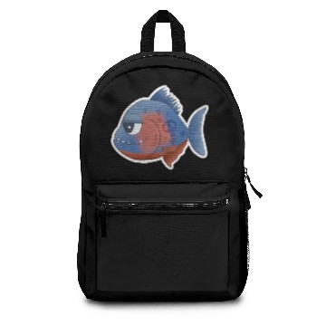 Discover Comic Piranha Fish From The Amazon Backpacks