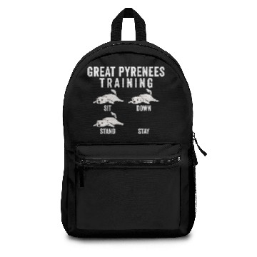 Discover Great Pyrenees Training Dog Premium Backpacks