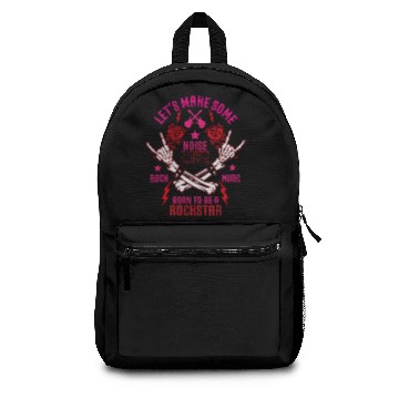 Discover Rock Star Rock And Roll Concert Edit Backpacks