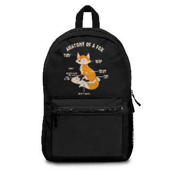 Discover Red Fox Gift Anatomy Of A Fox Backpacks