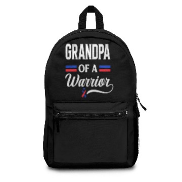Discover Grandpa Of Warrior Congenital Heart CHD Awareness Backpacks