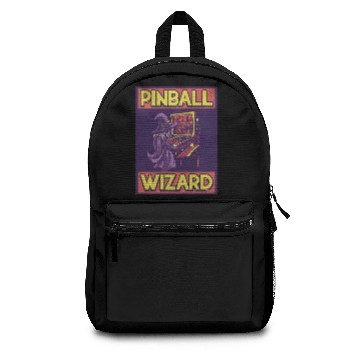 Discover Pinball Wizard Pinball Machine Arcade Game Backpacks