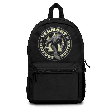 Discover Vermont Bigfoot Hunter Believe State Pride Premium Backpacks