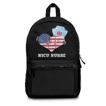 Discover NICU Nurses USA Flag Backpacks