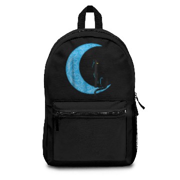 Discover Black Cat Crescent Moon Sailor Mom 1103 Backpacks