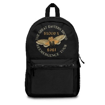 Discover 2 Sided Print Great Eastern Brood X Cicada 2021 Backpacks