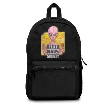 Discover Flat Mars Society Flat Earth Gift earthisflat Backpacks