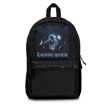 Discover Explore space solar system Backpacks