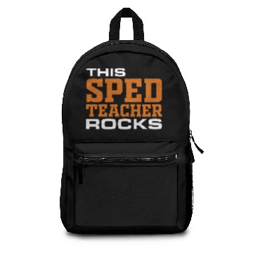 Discover This Sped Teacher Rocks Special Education Paraprof Backpacks