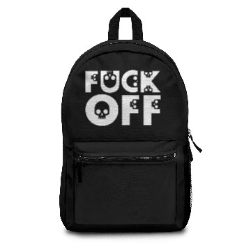 Discover Fuck Off - Skulls Backpacks