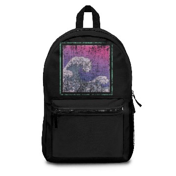 Discover Synthwave Retro Wave Kanagawa Backpacks