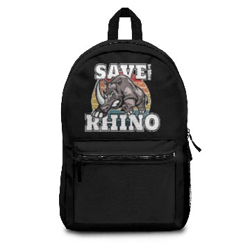 Discover Save The Rhinos Funny Rhino Backpacks