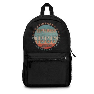 Discover 1986 In September Vintage Gift Backpacks