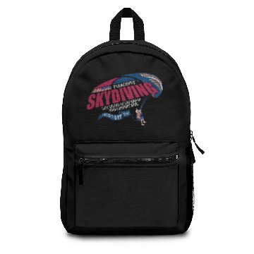 Discover Parachute Skydiving Funny Parachuting American Backpacks