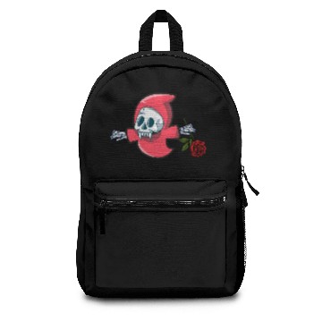 Discover Skull Halloween Backpacks hold red rose, Skeleton