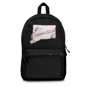 Discover Cute Connecticut State Floral Rose Backpacks