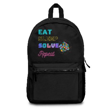 Discover Rubiks cube colorful repeat Backpacks