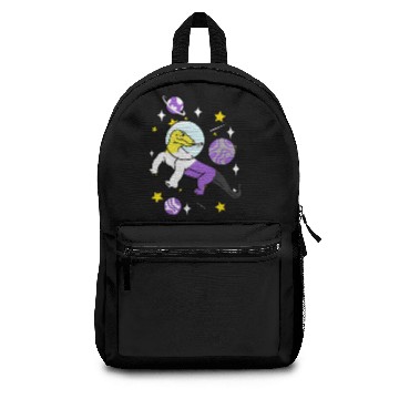 Discover Nonbinary Pride Komodo Dragon In Space Backpacks