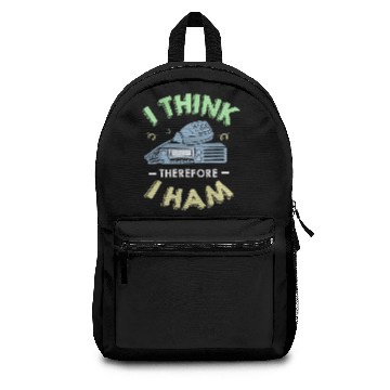 Discover I Think Therefore I Ham Funny Ham Radio Operator Backpacks